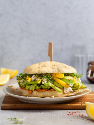 Fladenbrot-Sandwich