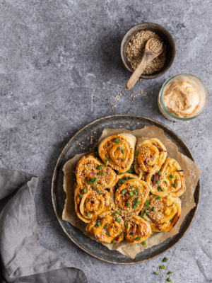 Flammkuchenschnecken
