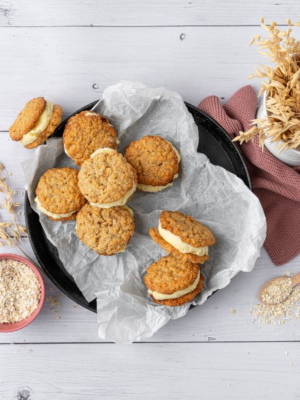 Hafer-Cookie Sandwich Eis
