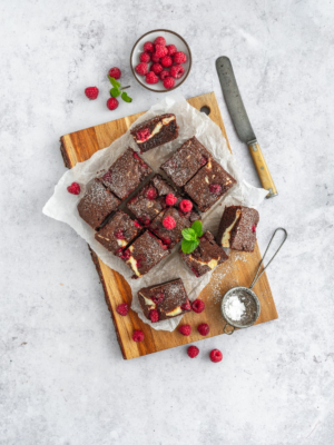 Himbeer-Käsekuchen Brownies