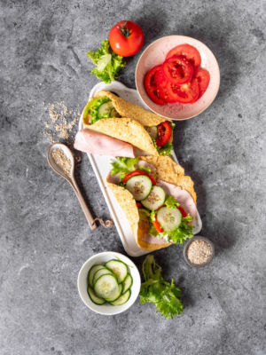 Low Carb Wraps mit Haferkleie