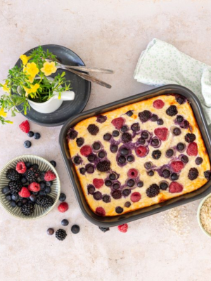 Milchreisauflauf mit frischen Beeren