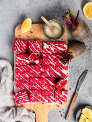 Pink Lemonie-Bites mit roter Bete